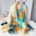 Organza Scarf #048 - Wholesale Silk Scarf Supplier