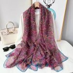 Organza Scarf #049 - Wholesale Silk Scarf Supplier