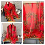 Organza Scarf #078 - Wholesale Silk Scarf Supplier