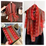 Organza Scarf #088 - Wholesale Silk Scarf Supplier
