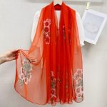 Organza Scarf #104 - Wholesale Silk Scarf Supplier
