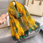 Organza Scarf - Bamboo for Safety - Wholesale Silk Scarf Supplier