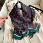 Organza Scarf - Cashew Red Green - Wholesale Silk Scarf Supplier