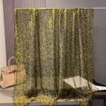 Organza Scarf - Green Leopard Print - Wholesale Silk Scarf Supplier