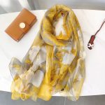 Organza Scarf - Tulip Yellow - Wholesale Silk Scarf Supplier