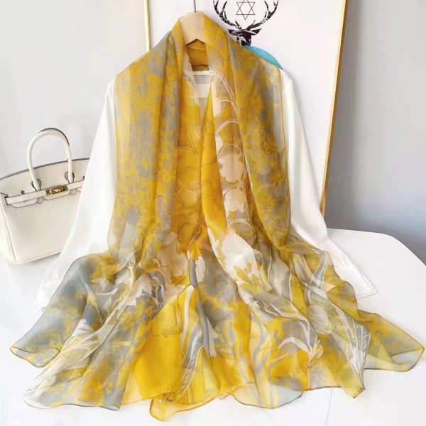 Organza Scarf - Tulip Yellow