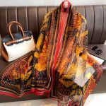 Organza Scarf - Yellow Base Dots - Wholesale Silk Scarf Supplier