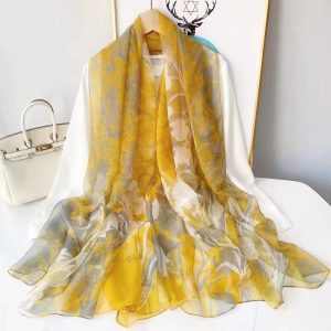 Organza Scarf - Tulip Yellow