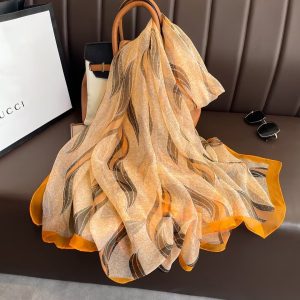 Organza Scarf - Crescent Moon Yellow
