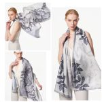Organza Scarf - Butterfly Brown Orange