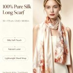 mulberry silk scarf 55x175cm