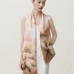 1PC Women's Polyester Woven Scarf Light Pink