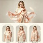 mulberry silk scarf 55x175cm