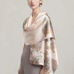 1PC Women's Polyester Woven Scarf In Light Pink