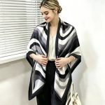 polyester satin scarf 110x110cm