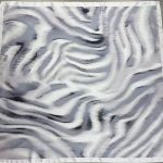 Wholesale Polyester Satin Gradient Water Ripple Square Scarf 110x110cm | Low MOQ 10 Pcs