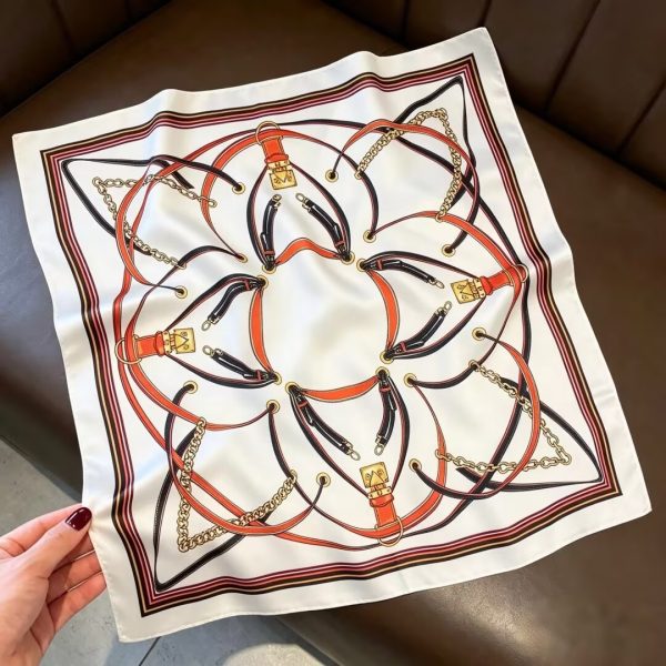 [ Heritage Harness ] 100% Real Silk Bandana 53x53cm - Premium 22g Mulberry Silk Square Scarf