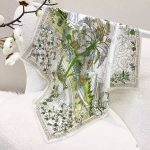 [ Botanical Rainforest Greenhouse ] 100% Real Silk Bandana 70x70cm – Premium 33g Mulberry Silk Square Scarf