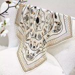 [ Vintage Versailles Perfume Bottles ] 100% Real Silk Bandana 70x70cm – Premium 33g Mulberry Silk Square Scarf