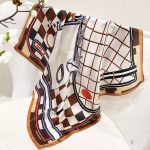 [ French Baroque Royal Chains ] 100% Real Silk Bandana 70x70cm – Premium 33g Mulberry Silk Square Scarf