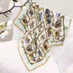 [ Vintage Equestrian Manor Vignettes ] 100% Real Silk Bandana 70x70cm – Premium 33g Mulberry Silk Square Scarf
