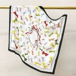 [ French Coquette Ribbon Bows ] 100% Real Crepe de Chine Satin Silk Bandana 70x70cm – Heavyweight 35g Square Scarf with Neat Tailored Edges