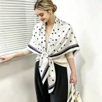 Wholesale Polka Dot 110cm Square Satin Scarves - Factory Direct Bulk Supplier